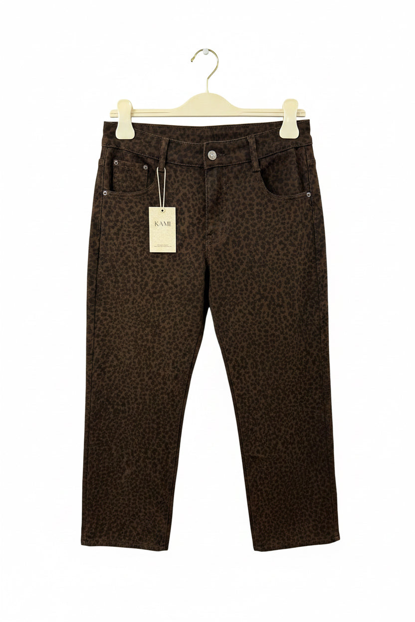 Leopard jeans