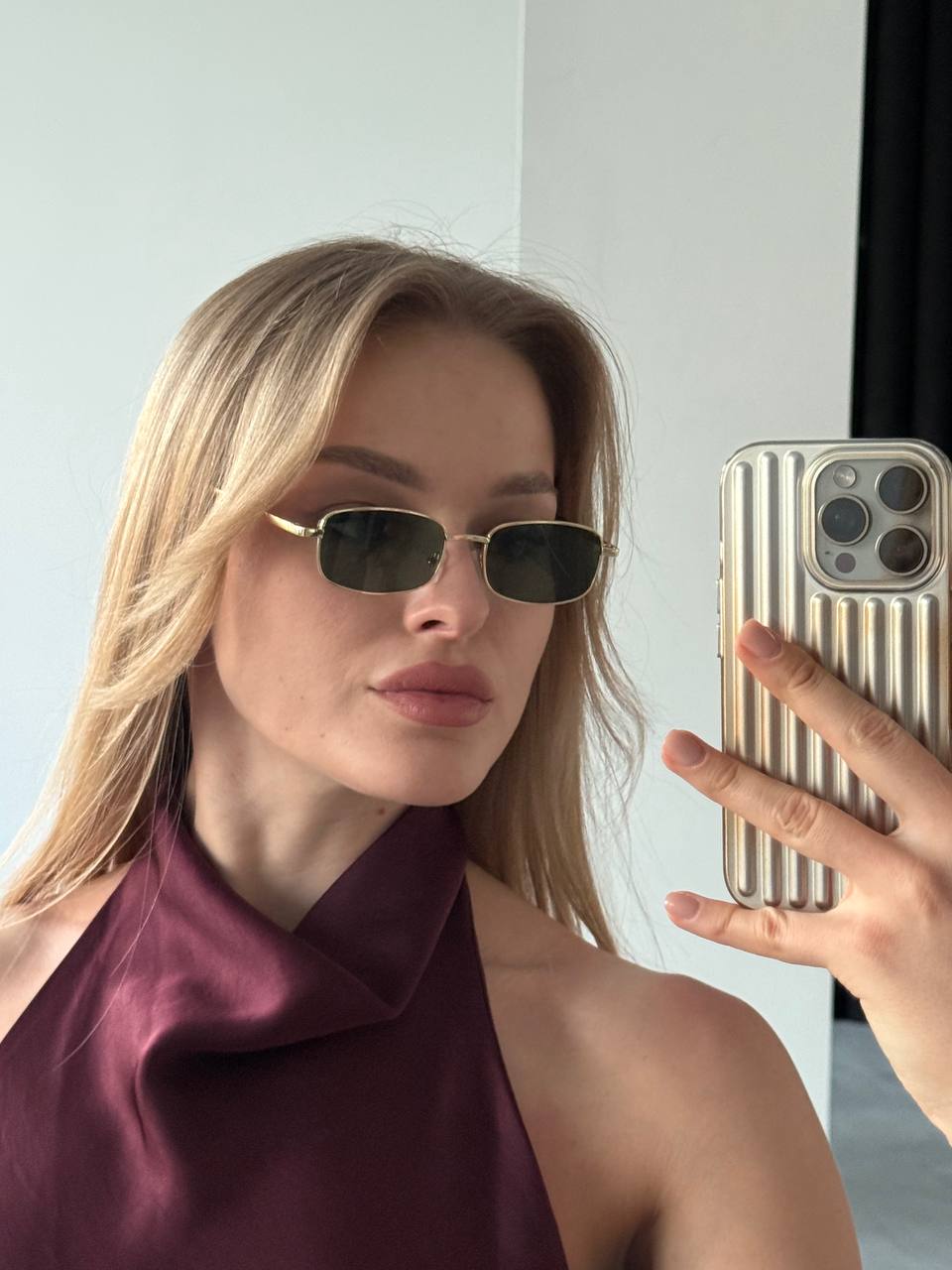 Gold Metal Sunglasses