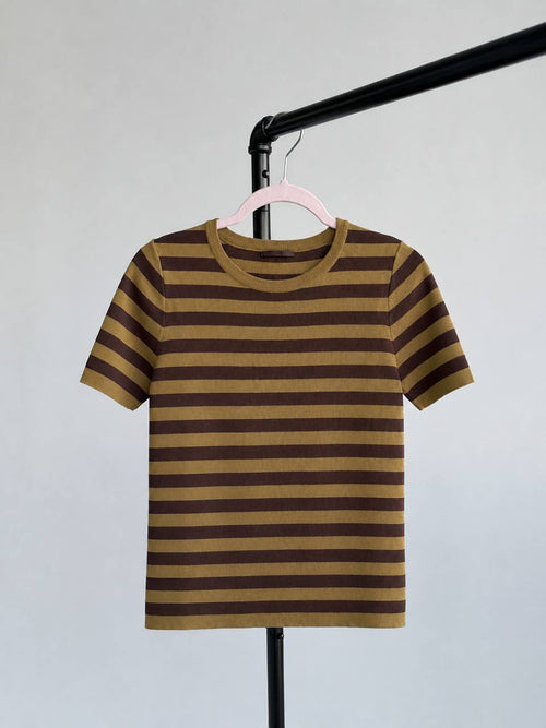 Viscose Striped T-Shirt
