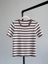 Viscose Striped T-Shirt