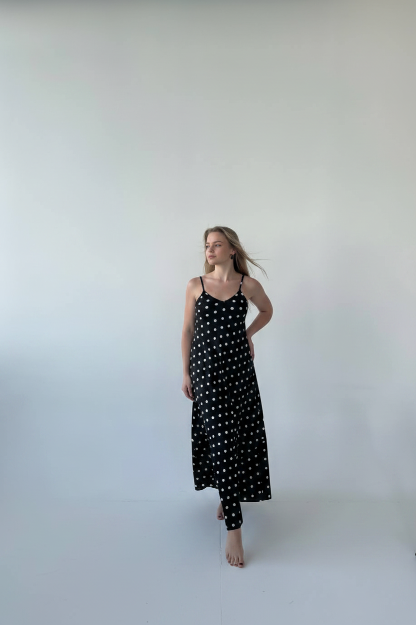 Polka Dot Slip Dress