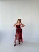 Festive Maxi Dress with a High Slit