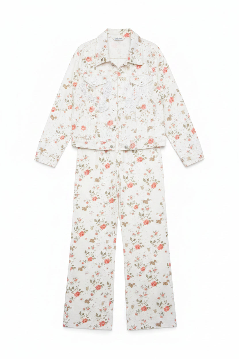 Floral Denim Set