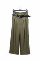 Belted Wide-Leg Trousers