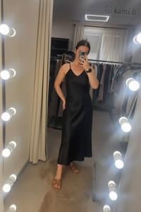 Satin Maxi Slip Dress