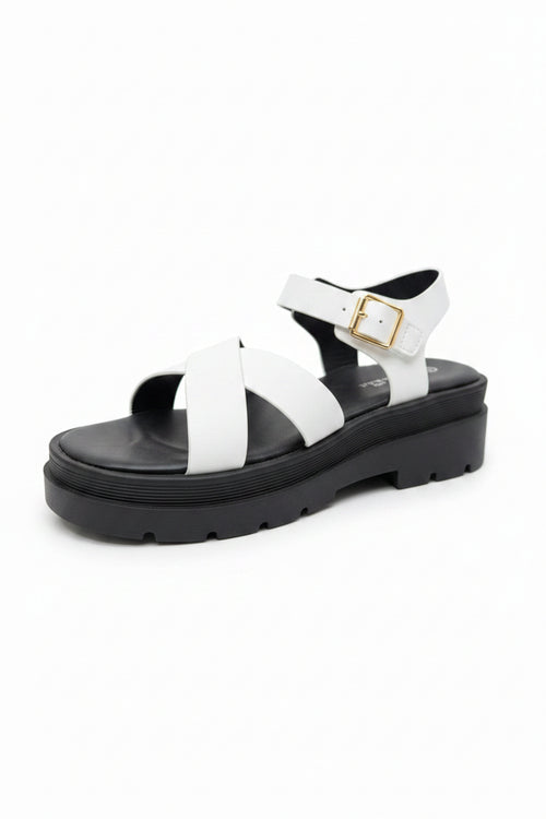 White Platform Sandals