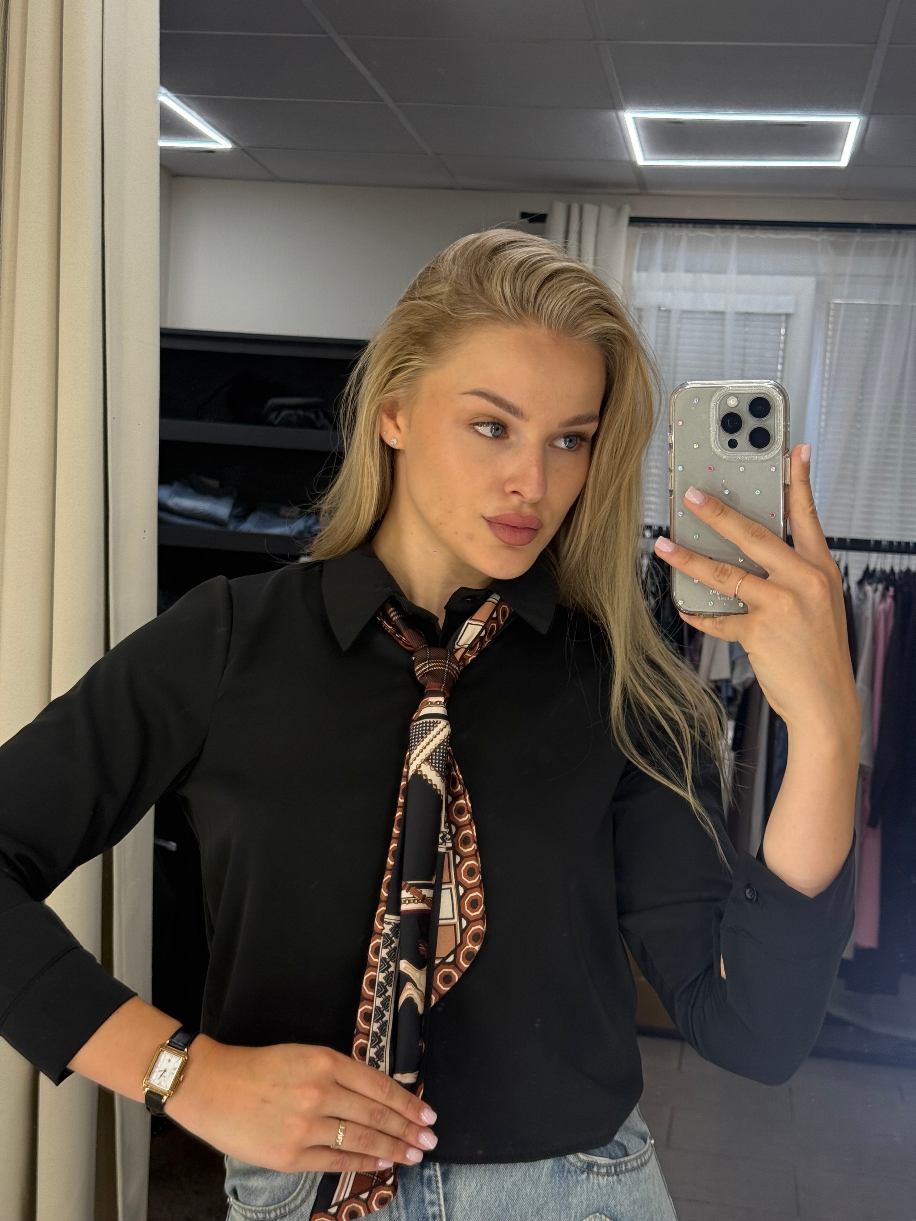 Scarf Tie Blouse