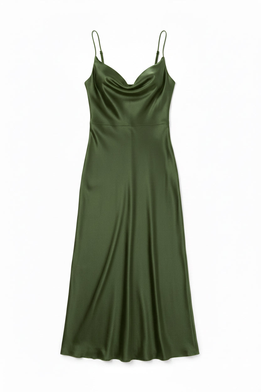 Luna Satin Slip Dress – KAMI