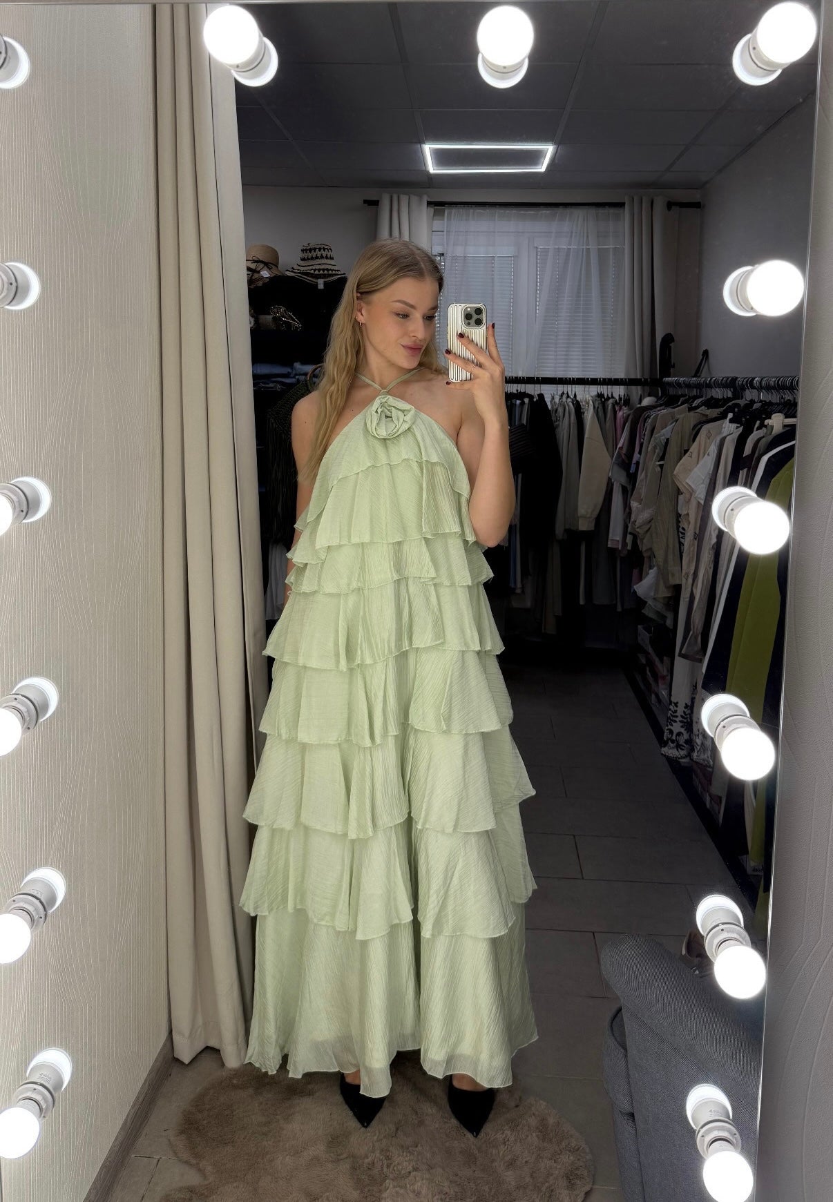 Celeste Ruffle Maxi Dress