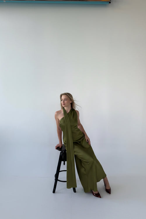 Scarlet Elegance Maxi Dress