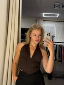 Halter Corset Crop Top