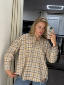Classic Oversized Plaid Shirt