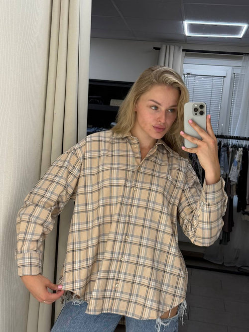 Classic Oversized Plaid Shirt