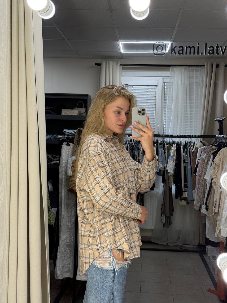 Classic Oversized Plaid Shirt