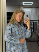 Classic Oversized Plaid Shirt